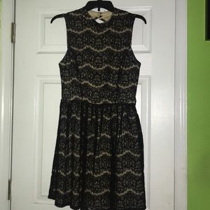 Black and Gold Dress